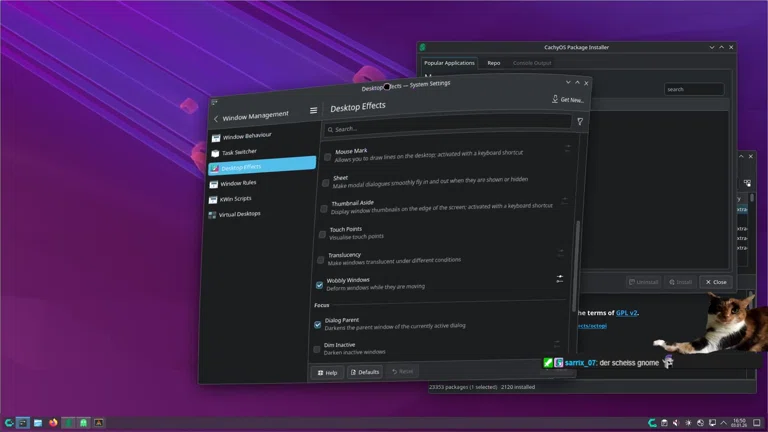 Wobbly windows auf KDE