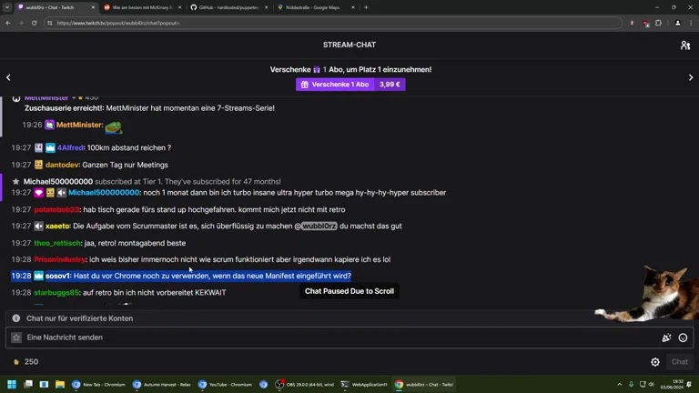 chat daily scrum 👈