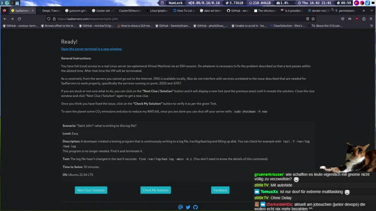 Linux Server Sadge 👉😊🌞 (sadservers) DevOps Challenge