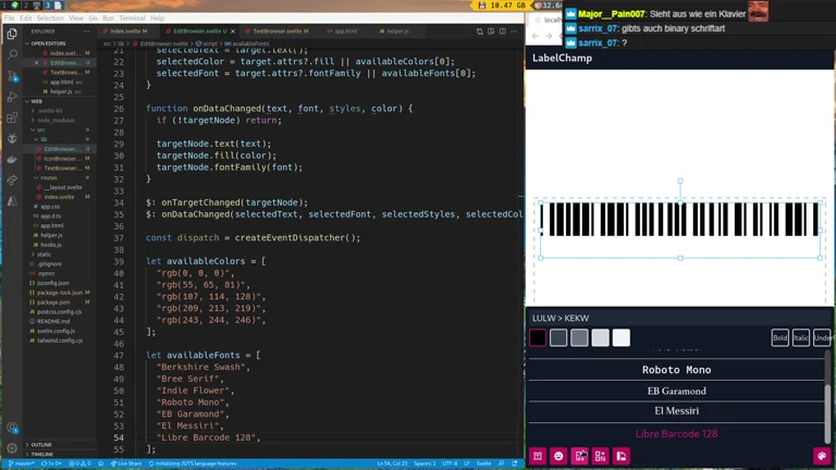 🚀👩‍🚀✨ JavaScript Etiketten Editor 5Head 🚀👩‍🚀✨