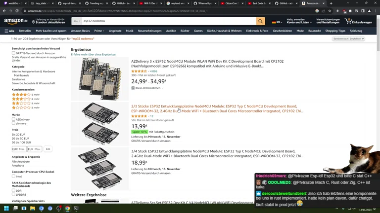 was kost der ESP32 auf Amazon