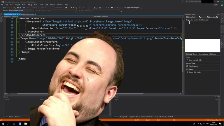 Meme Tool Programmieren für EA E3 STREAM MORGEN monkaS 