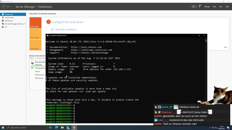 Windows Server 2022 😵 Linux Fanboy wird Windows Admin KEKWait