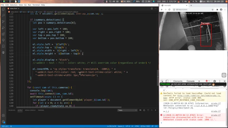 C# 🥳 Camera Livestream Object Erkennung