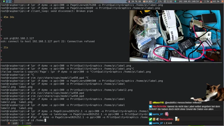 😎 Dymo Label Drucker experimentieren unter Linux 😎✨