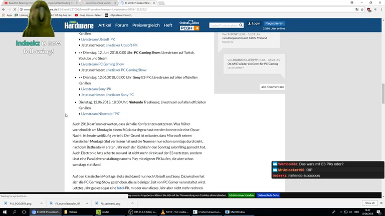Nintendo E3 Pressekonferenz + Nintendo Online OMEGALUL | Seid dabei :D