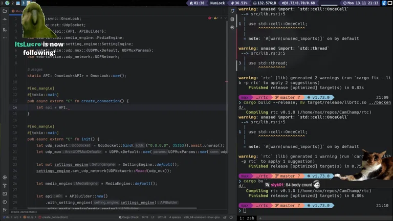 1 nicer RUST stream 🦀🚀