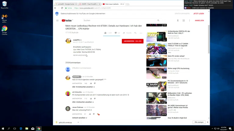 Rechner übertakten ... mal gucken was geht LuL