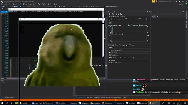 Ein kleiner PROGGERS - C FFMPEG, WPF, Direct2D, ASP.NET Core, Vue.js