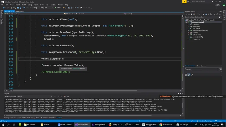 Der schnellste Meme GIF Player der Welt- Ich werd verrückt ... - C FFMPEG, WPF, Direct2D