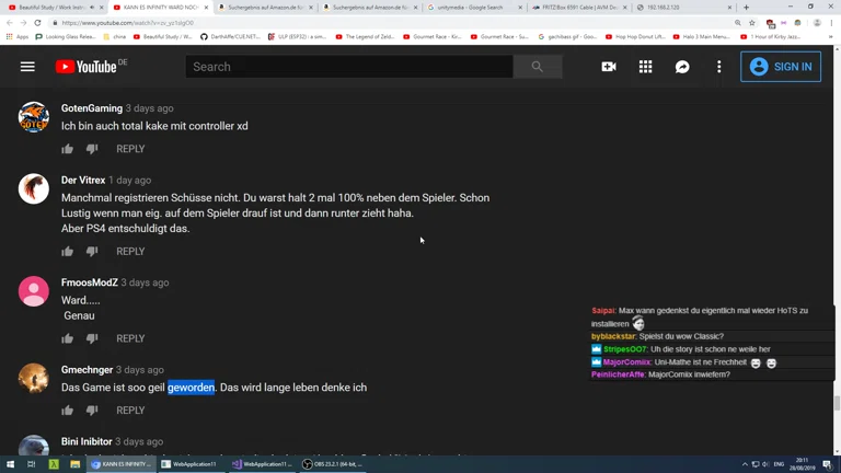 YT Comments und Technikkram bestellen