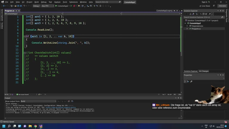 👉 Neue C# 11 Features ausprobieren 😊