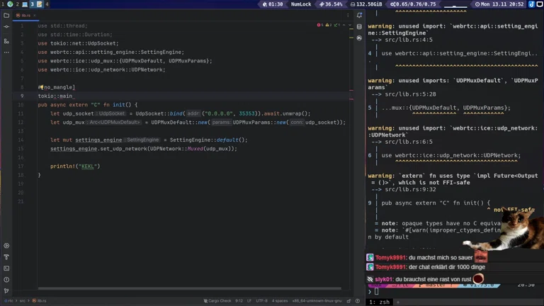 1 nicer RUST stream 🦀🚀