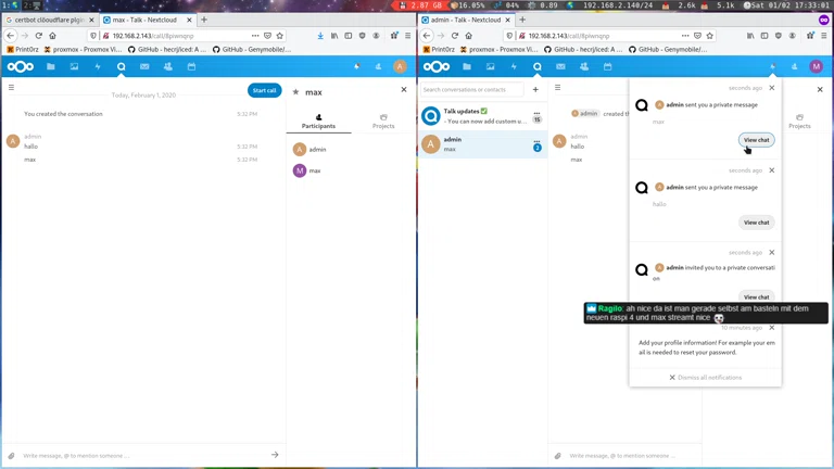 Nextcloud Hub auf Pi 4 + M.2 Samsung SSD | Office 365 Alternative ?